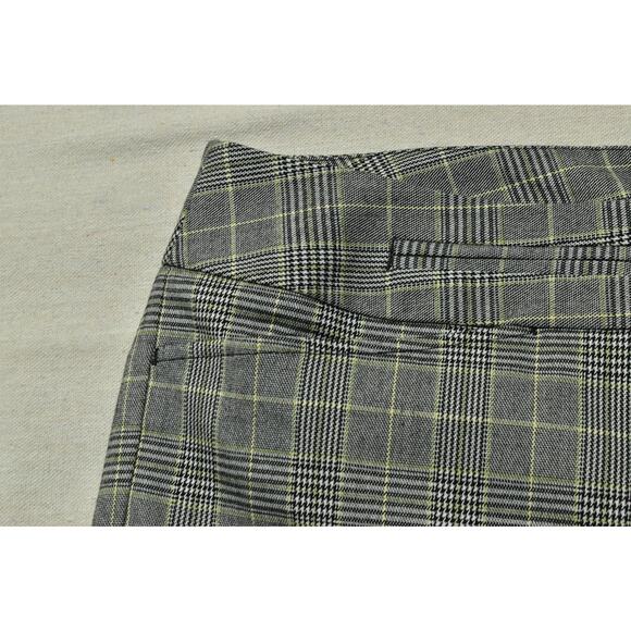 NEW Lane Bryant Houston Bootcut Plus Size 20 Plaid Trousers Gray Plaid Polyester - Picture 4 of 8